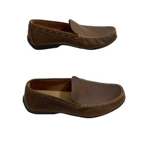 Frye & Co Men's Slip On Loafer Casual Shoes‎ Brown Leather Size 9.5 Moccasin